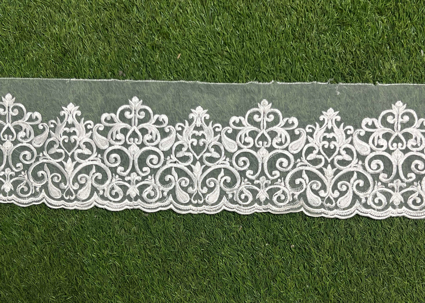 Elegant Imported Organza Lace for Pakistani Dresses & Events #19