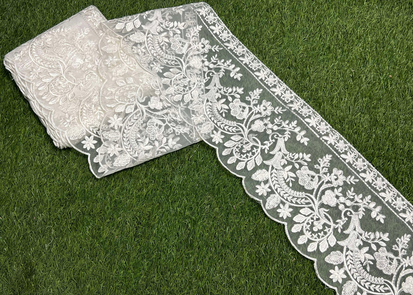 Organza Lace – 6.5 inches Wide for Elegant Clothing Designs-15