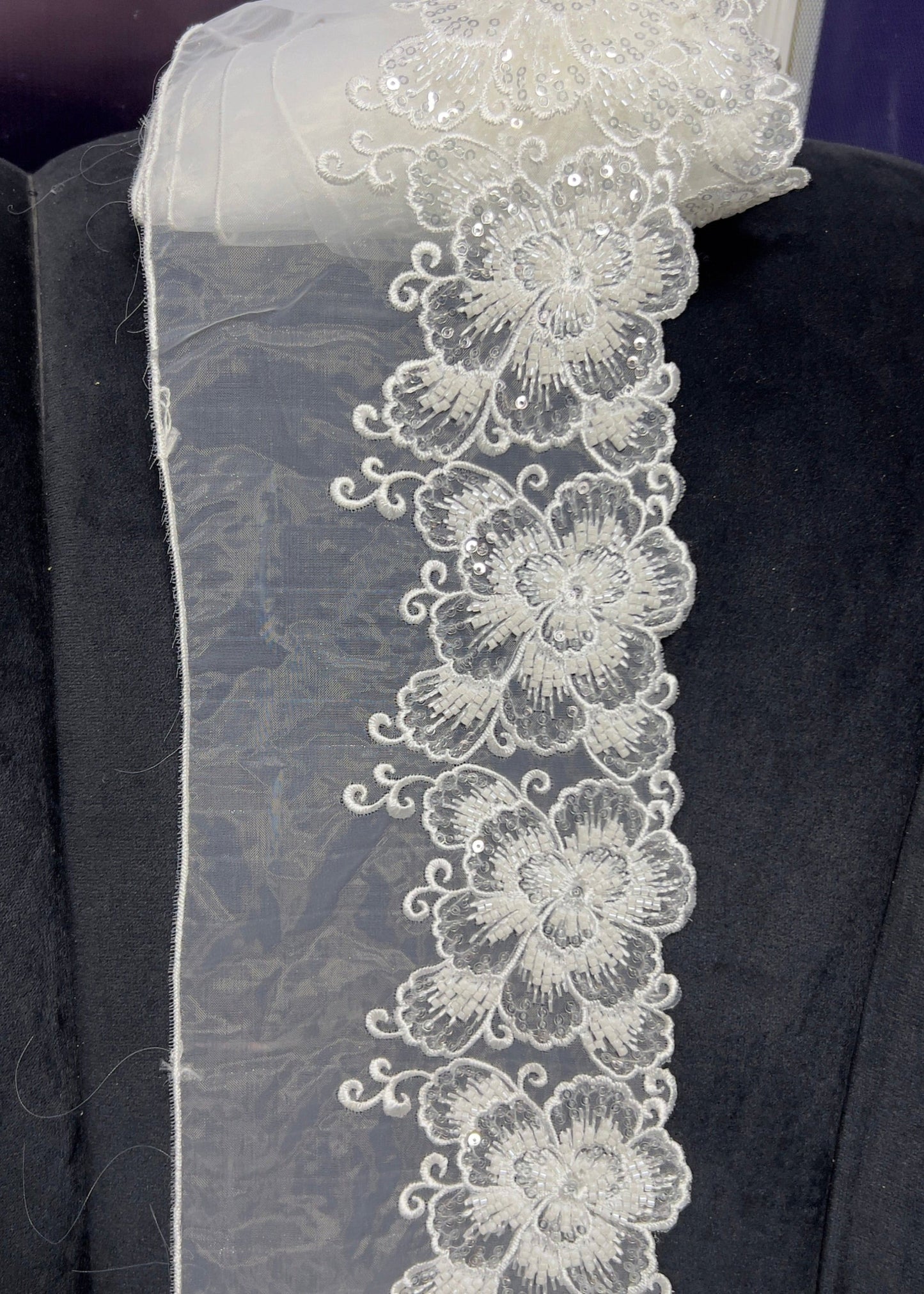 Imported Premium Cut Dana Lace for Distinctive Pakistani Outfits #22