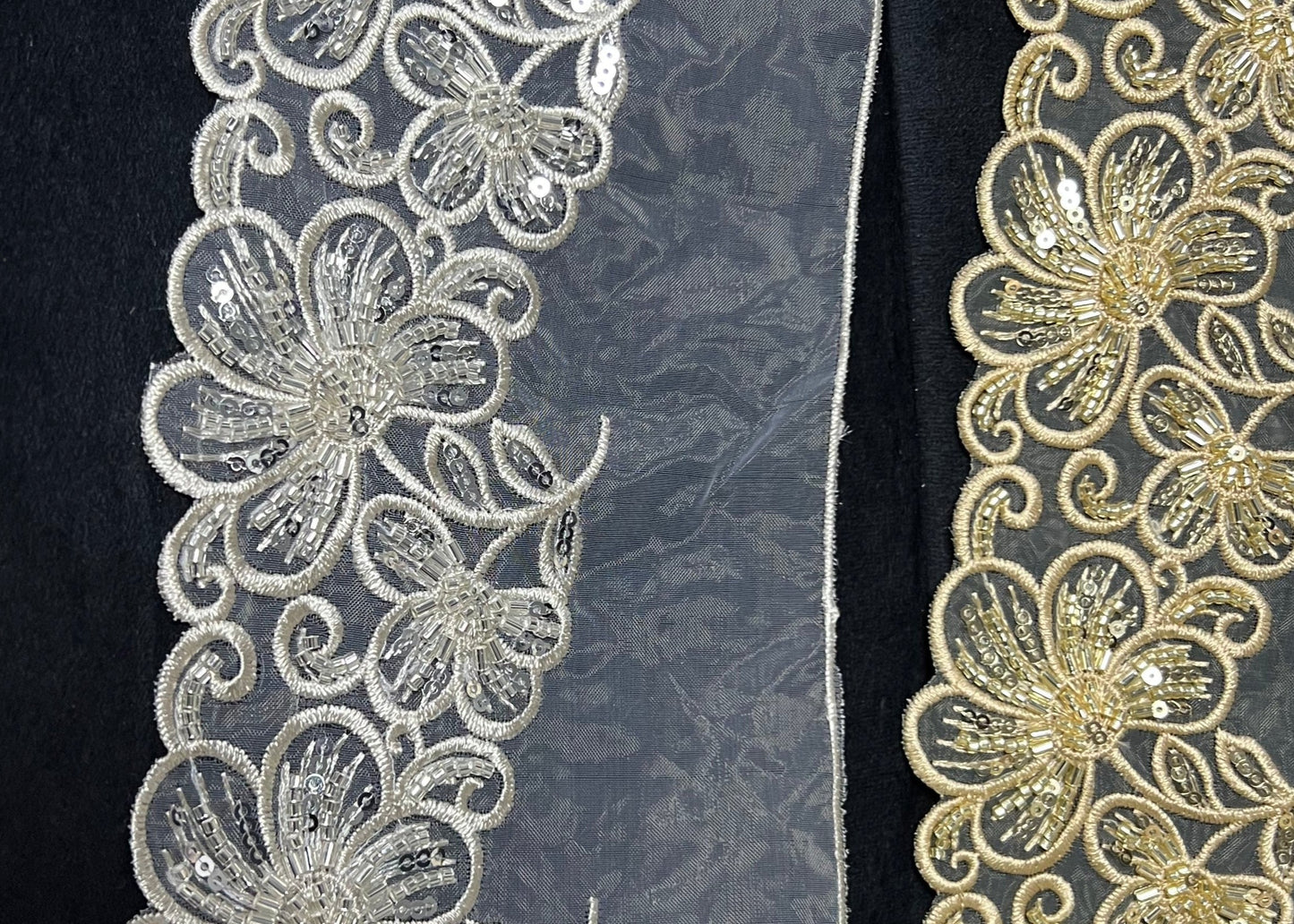 Elegant Fancy Organza Lace for Pakistani Festive Outfits #21