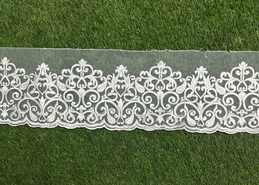 Elegant Imported Organza Lace for Pakistani Dresses & Events #19