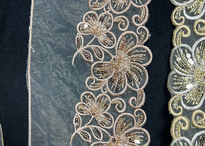 Elegant Fancy Organza Lace for Pakistani Festive Outfits #21