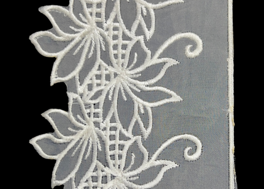 Premium Imported 4.5-Inch Organza Lace for Pakistani Dresses & Dupattas #18